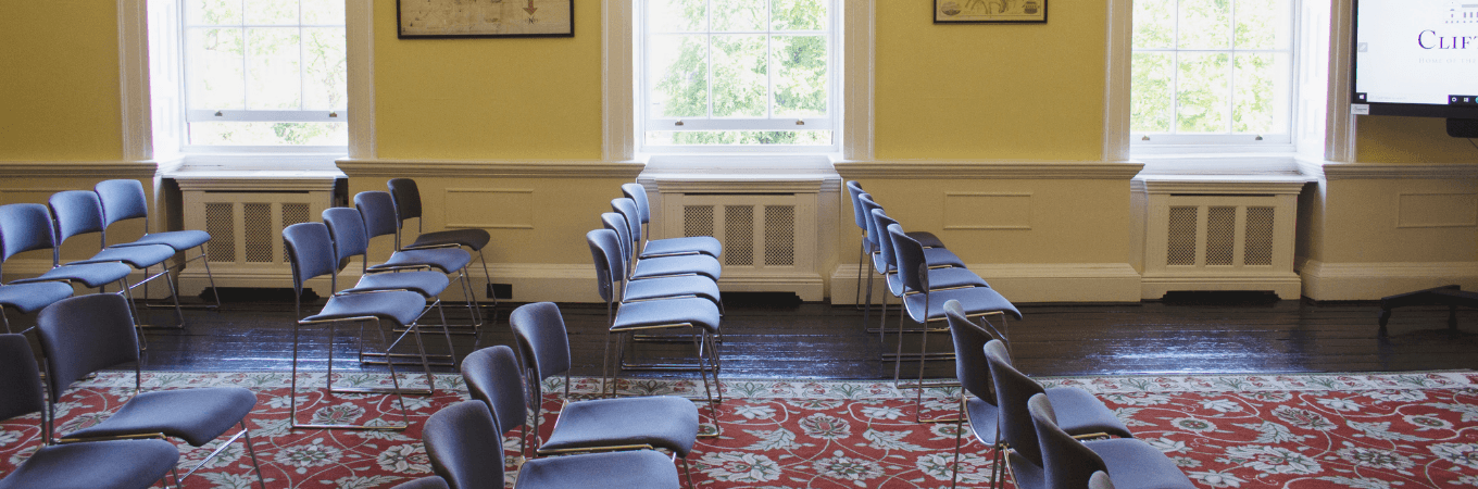 Clifton House boardroom Theatre Style