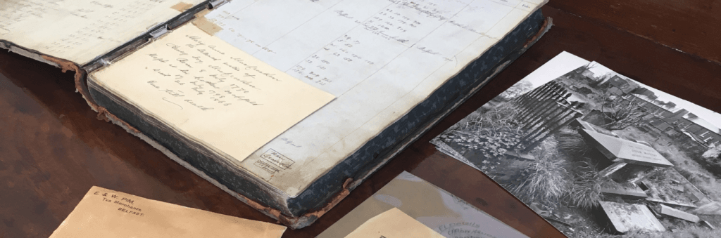 Exhibition cases at Clifton House